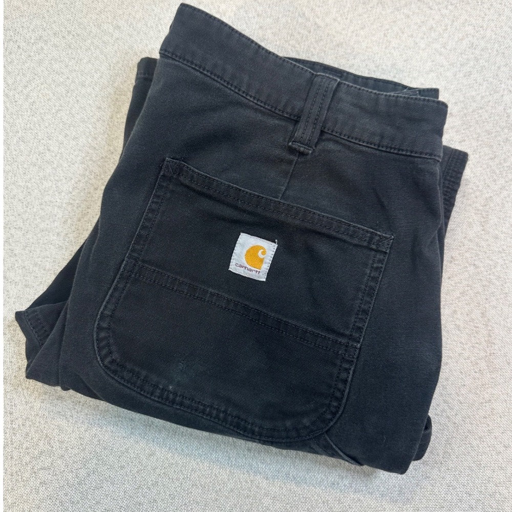 Carhartt Carpenter Pants Womens 10 Regular Black Cotton Canvas Utility Workwear
